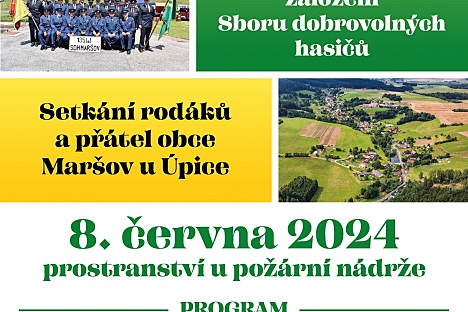 Oslavy 140. výročí SDH a Setkání rodáků a přátel obce Maršov u Úpice