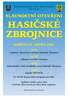 Slavnostní otevření hasičské zbrojnice