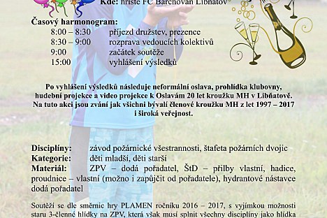 Libňatovský pohár a oslava 20 let od založení kroužku mladých hasičů