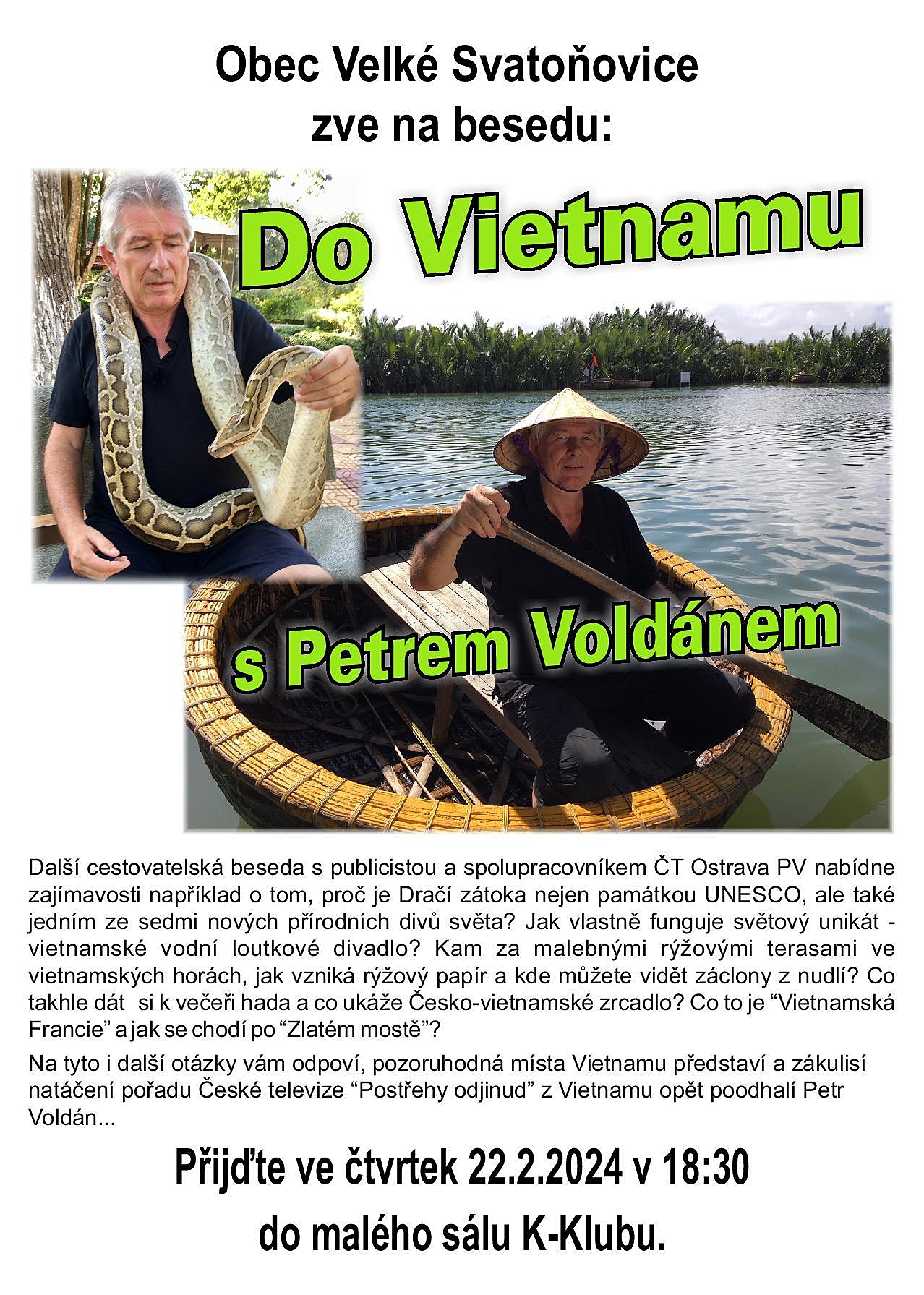 Do Vietnamu s Petrem Voldánem