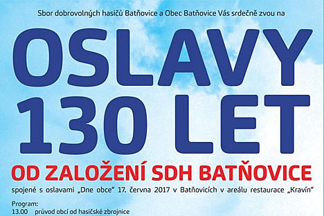 Den obce a oslavy 130 let od založení SDH Batňovice