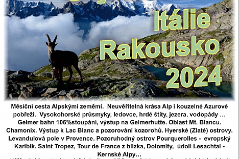 Cestopisná přednáška: Francie – Švýcarsko – Itálie – Rakousko