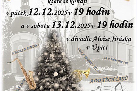 Dva vánoční koncerty Městské hudby Úpice