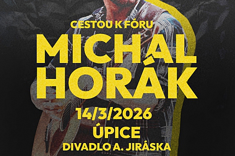 Písničkář Michal Horák míří do Úpice!
