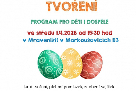 Velikonoční tvoření v Mraveništi: Přijďte přivítat jaro!