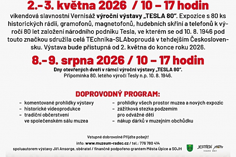 Výroční výstava TESLA 80 v Muzeu Radeč
