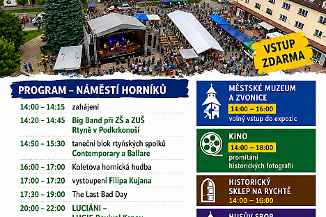 Oslavte Den města Rtyně v Podkrkonoší