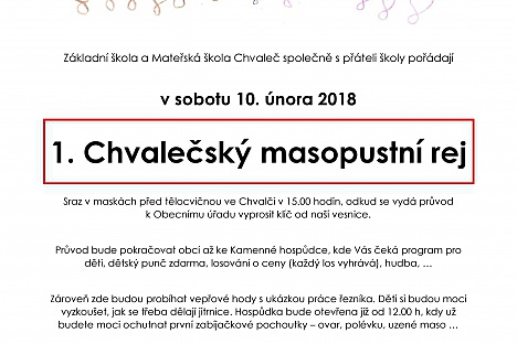 1. Chvalečský masopustní rej