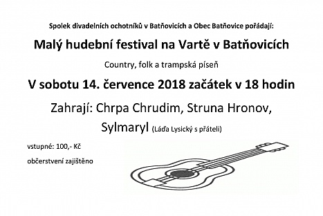 Malý hudební festival na Vartě v Batňovicích