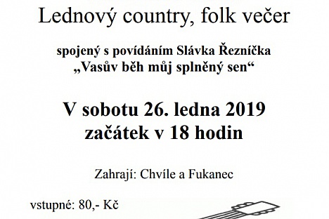 Lednový country, folk večer