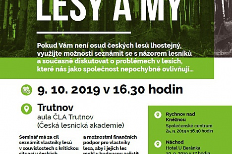 Seminář - Kůrovec, lesy a my