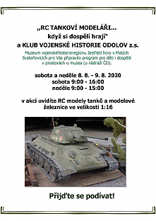 Modely tanků a modelové železnice v Malých Svatoňovicích