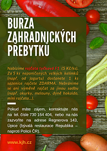Burza zahradnických přebytků